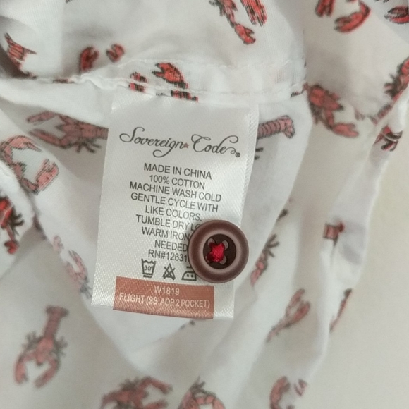 Lobster button down shirt - Picture 5 of 6